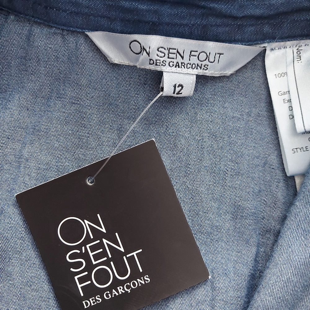 On S’en Fout des Garçons Blue Cotton Jumpsuit – Size 12 - Picture 9 of 16